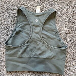 lululemon athletica Olive Green Sports Bra - ladies size 6